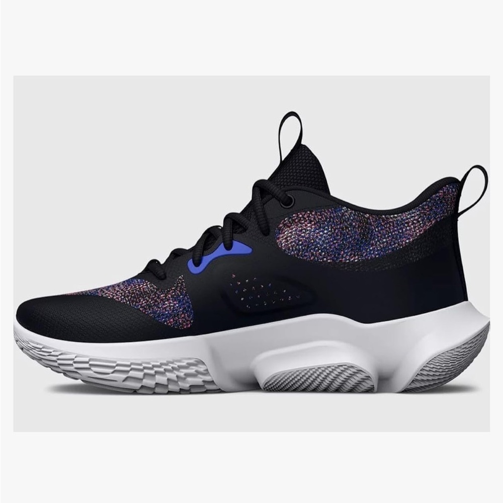 NEW!  Under Armour Black and Multicolor Athletic Shoes Size 5 Brand new in box! - Picture 2 of 7